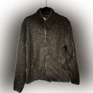 Chebella Sz Lg Gray Zip Jacket w/ sleeve pocket, side pockets & trim. Very nice!